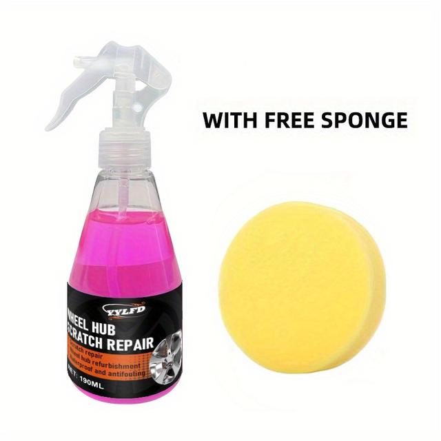 TEMU 190ml Rim - Powerful Contaminant And Rust Remover For Car And Motorcycle Wheels, Tires, And Aluminum Rims. Restores Shine And Protection Without Damaging . Effective Spray