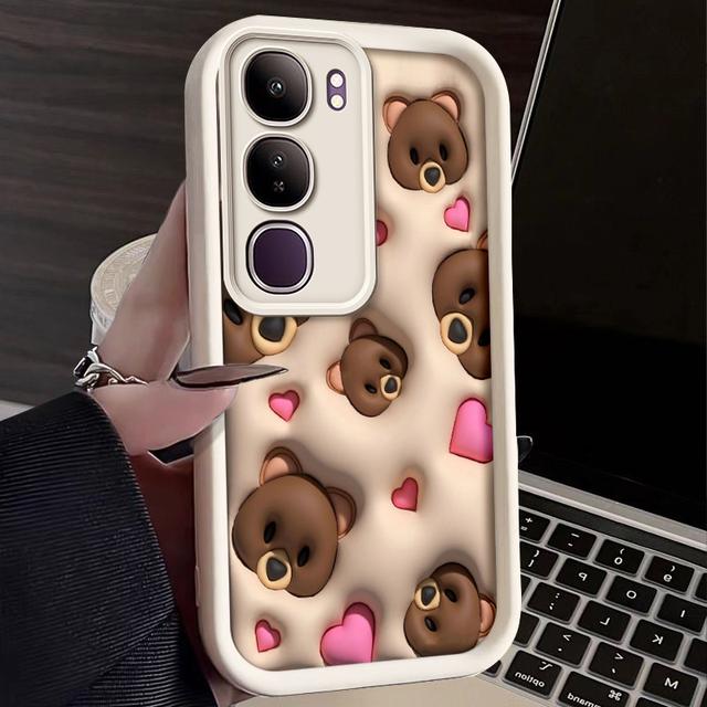 TEMU Estuche Antigolpes Suave para vivo V40 Diseño de Oso