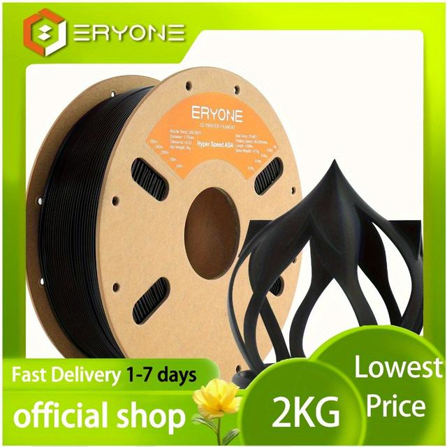 TEMU Eryone 2kg Asa- 3d Printing Filament For 3d Printers, With A Diameter Of 1.75mm +/- 0.03mm