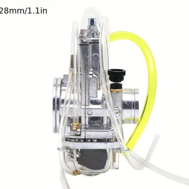 TEMU High-performance Adjustable Power Jet Carburetor With Cable, 1.18" Diameter - Ideal For , Kx250f, Rmz250, Crf250r, Crf450r Dirt Bikes - Durable Plastic Body, Easy Tuning