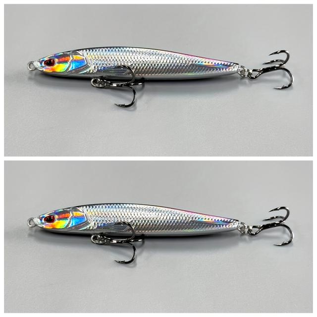 TEMU 2pcs/20g Long Casting Soft Lures Pencil Fishing Lure, Sinking Minnow Bait，soft Bait
