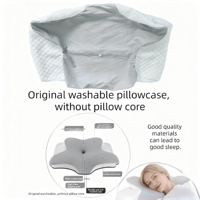 TEMU Nek Kussenhoes die Hypoallergeen en Geurvrij is (23.6×15.7×5.1In), Machinewasbaar | Cadeaus voor Zowel Mannen als Vrouwen | Geweldige Cadeaus voor de Falloutcervical Massager Kussen