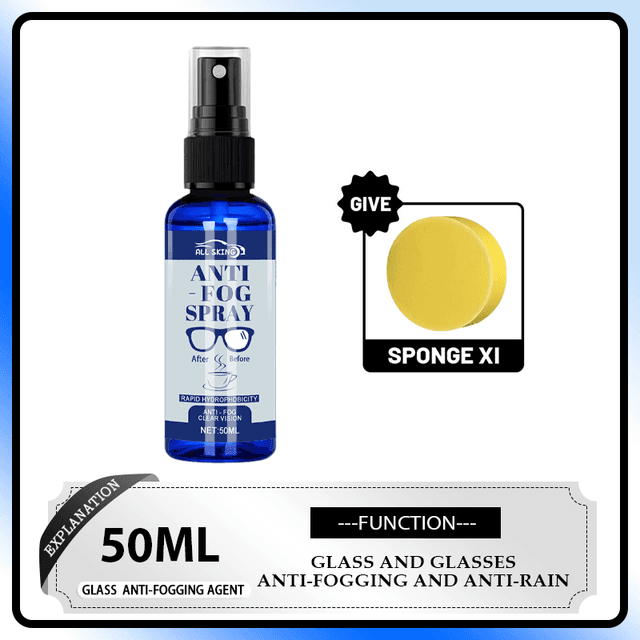 TEMU Nano Spray Liquid - Long-lasting Streak-free Formula, Quick-application For Swim Goggles, Ski/car Glass, Helmets, Glasses & Eyewear - Solution For Vision In Foggy