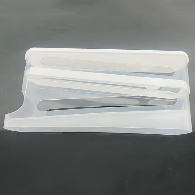 TEMU [automatic Storage]12-14 Automatic Double-layer Sliding Storage Box Kitchen Organizer Essential Storage Solution And Space-saving Rack Refrigerator