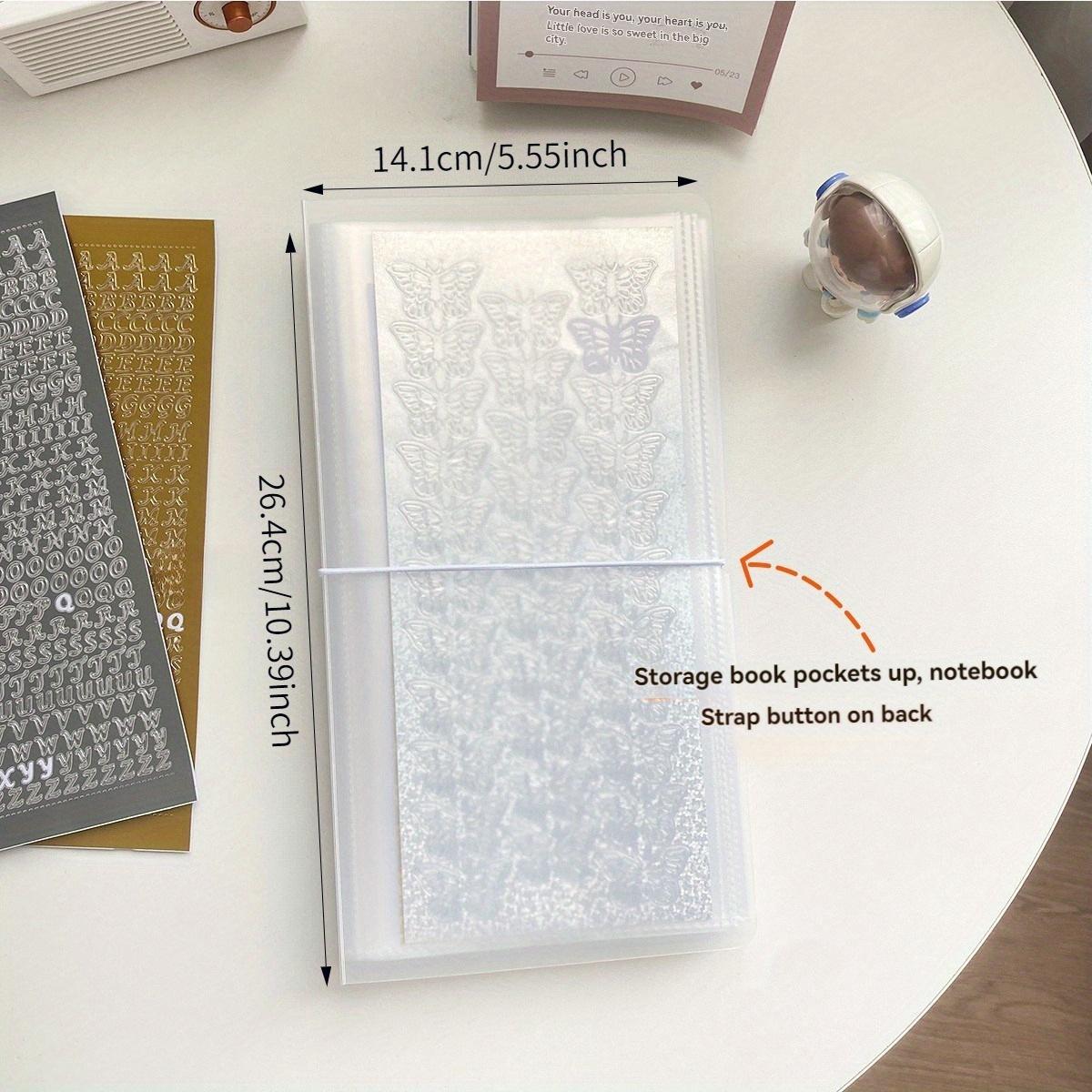 TEMU Adhesivos, álbumes de fotos y manuales, libros de gran capacidad para almacenamiento, Scrapbooking