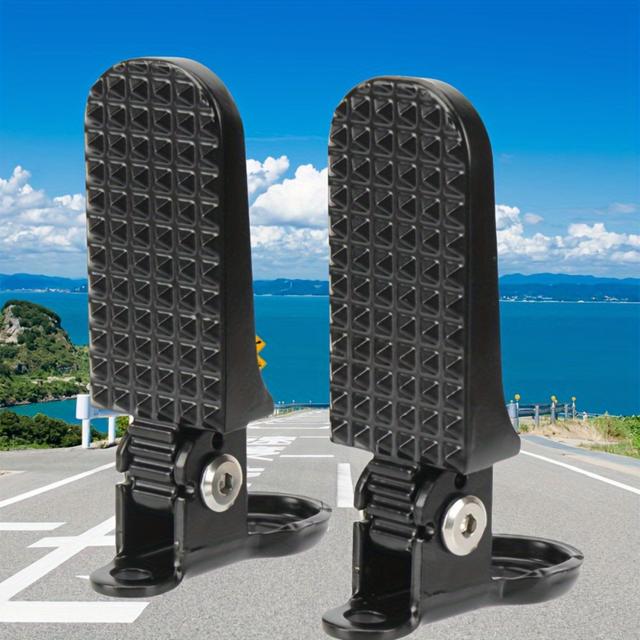 TEMU 2pcs, Suitable For Most National Bicycles, Rear Seat Modification, Folding Foot Pedal, Foot Rest, Foot Pedal