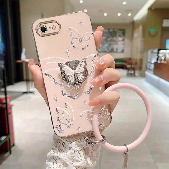 TEMU Plating Bracelet Strap Phone Holder On For Iphone