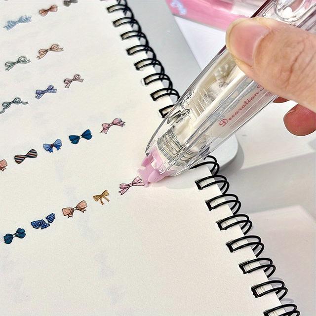 TEMU Cute And Colorful Patterned Lace Pen- High-definition Ink Suitable For Scrapbooking, Diy Crafts And Party Decorations, A Must-have For , With .