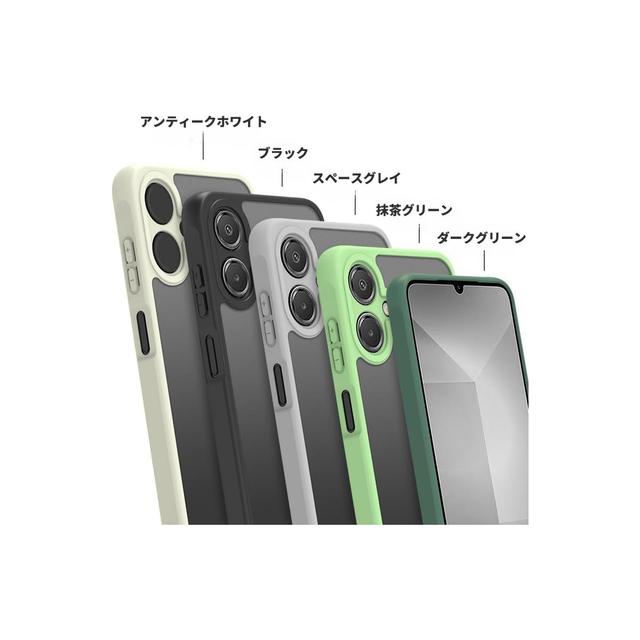 TEMU SC-53F SCG33 MIL仕様 半透明保護カバー ブラック SM-A253Q SM-A253Z用