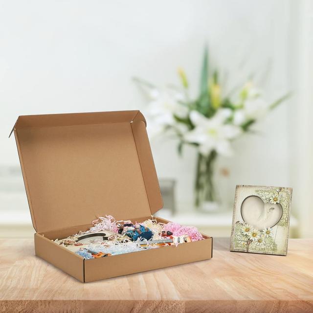 TEMU Cajas Bulk 25Pack Marrón, 30X22X7Cm/11.81X8.66X2.76Inch Cajas de Cartón con Cierre de Solapa para Embalaje de Pequeñas Empresas, Cajas de Cartón Medianas para Envolver y Enviar Regalos