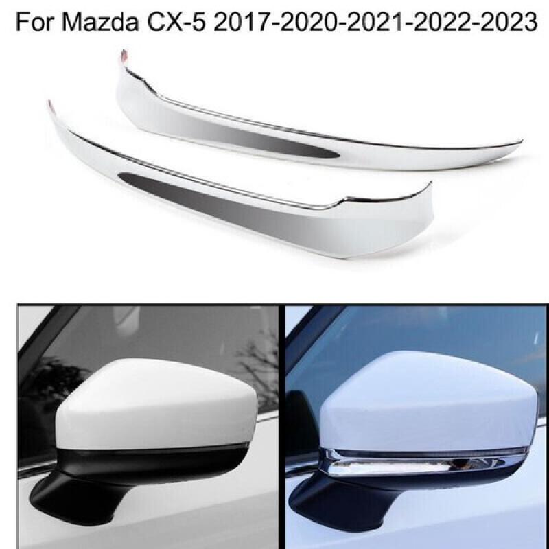 TEMU Tiras de acero para del espejo retrovisor lateral para los modelos MAZDA CX5 de 2017 a 2023