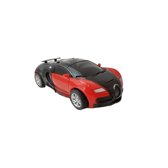 TEMU Transforming Toy Car To Robot Convertible - No Batteries Required, Robot & Vehicle Model Suitable For & Collectors - Plastic Transforming Car Robot Toy