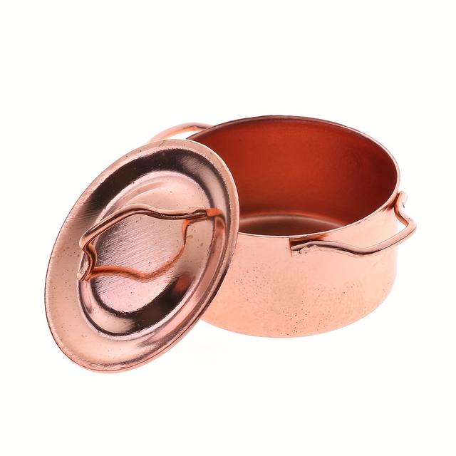 TEMU 1 Small Pot With 2 Handles, Designed As A Miniature Model For Decorative Purposes, Ideal For Micro Landscapes And Crafts