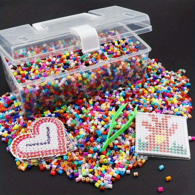 TEMU 6000/ 12500pcs Melting Beads Craft Beads Kit For Making Arts And Crafts Set For Christmas Birthday Gift