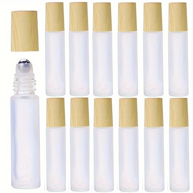 TEMU 100pcs 10ml Roll On Bottle Empty, Essential Oils Roller Bottles, Glass Bottles For Essential Oils, Glass Bottles Glass Roller, Refillable Glass Bottles, For Essential Oils, Perfume