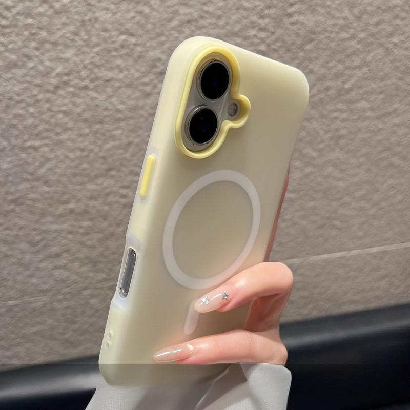 TEMU Funda para iPhone: Jelly Morado Pastel Compatible con iPhone 17 Pro Max - Carcasa Magnética de Tacto para iPhone 16/15/14 Series Estilo Macaron