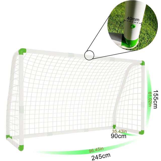 TEMU Soccer Goal With Net, Pvc Soccer Goal, Training Goal, Garden, Club Soccer Training Goal, Soccer Goal For Any Weather