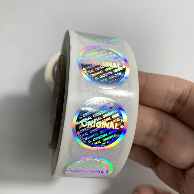 TEMU Custom 2.5cm-100pcs/3cm-100pcs/4.5cm-96pcs Holographic Sticker Laser Paper, , Holographic Stickers, Round, For Gift Box Packaging Sealing/ Labels