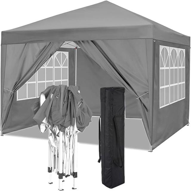 TEMU A 10x10ft Collapsible Pop-up Canopy Tent Featuring A Thermal Design With 4 Removable . Portable, Easy To Assemble, Made From Materials, And Offers Durability And Stability