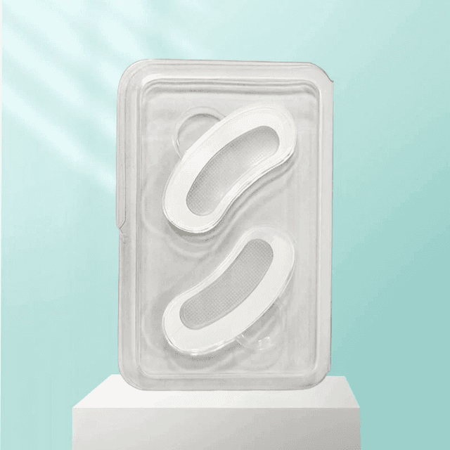 TEMU A Pair Of Non-irritating Silicone Eye Masks For - Micro-needling Facial And Smile Line Reduction, Suitable For Types, Eye Masks, Micro-needling Facial Masks, With A Needle Length Of 0.25mm