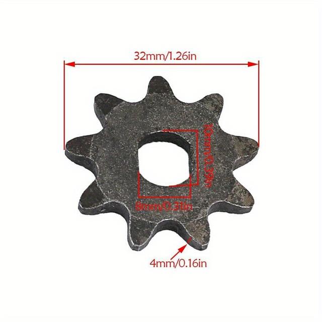 TEMU 9t #35 Front Sprocket Motor Sprocket H Bore For Mini Bike Go Kart Atv Scooter