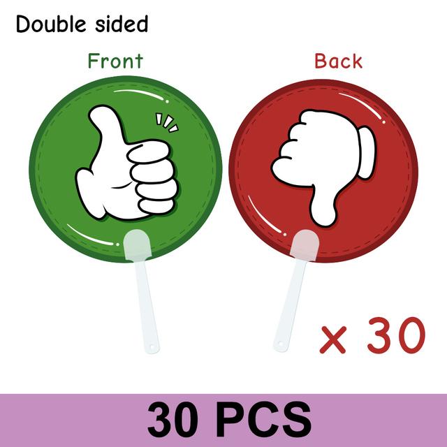 TEMU 10/20/30pcs Thumbs Up For Classroom Paddles Teacher Supplies For Interactive Activities Small Group Classroom Supplies Teacher Supplies, Classroom Signs Student Supplies