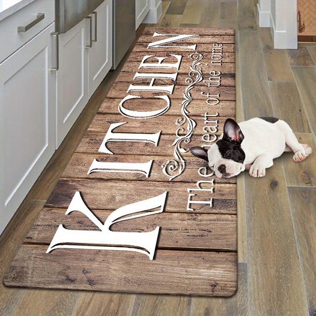 TEMU Tapete de Cozinha com Acolchoado de Esponja - Antiderrapante, Lavável, para Corredor, Escadas e - Decoração de Natal