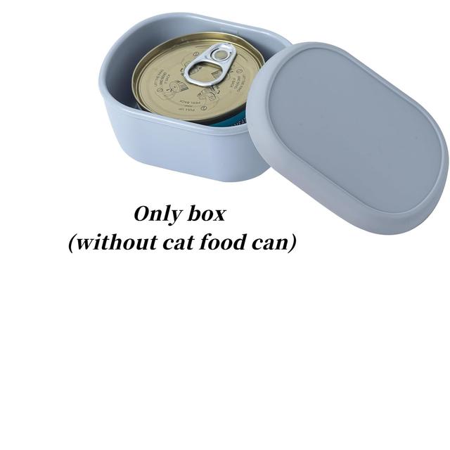 TEMU Silikonbehälter für Katzenfutterdosen, 3oz Fassungsvermögen | Luftdichter Verschlussdeckel, Wiederverwendbare Verschlussbox für 200ml/70oz, Hält das Futter frisch