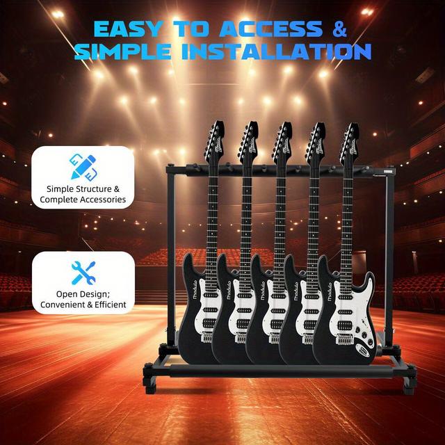 TEMU Guitar Stand Iron Guitar Stand For Acoustic Guitars Electric Guitars Bass