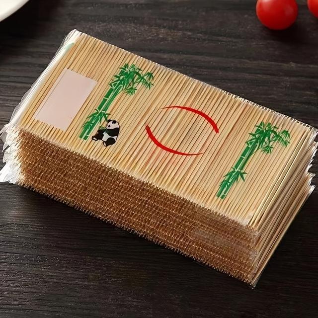 TEMU 1000pcs Natural Double-ended Bamboo Toothpicks, Disposable Portable Hotel Toothpicks, Dining Essentials, Portable Design, Natural Material, Product, Bulk Toothpicks, Hygienic Picks, Hospitality