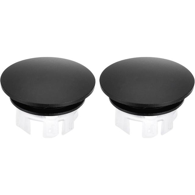 TEMU 2 Double-layer Overflow Rings For Washbasins, Decorative Overflow Covers For Sinks, Sink Overflow Rings, Drainage Covers For Bathroom And Kitchen , In Black.