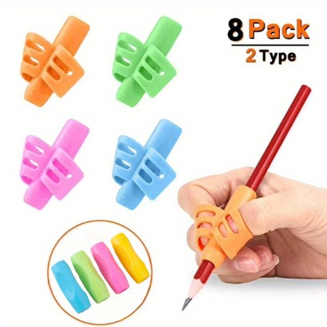 TEMU 8 csomag tolltartó kézírás tolltartó tolltartó tartóhely korrekciós edzés írás | javítja a tartást és a kényelmettséget, tolltartó | ergonomikus kialakítás | puha tartóanyag