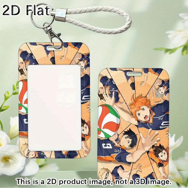 TEMU 1pc Portatarjetas , portatarjetas para comida, identificación escolar y tarjeta de llave de puerta, funda protectora duradera, diseño anilla resistente