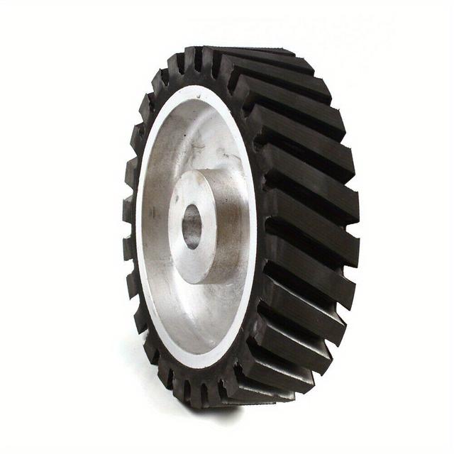 TEMU Rubber Wheel Contact Wheel Roller Sander For Belt Sander Aluminum 200mm