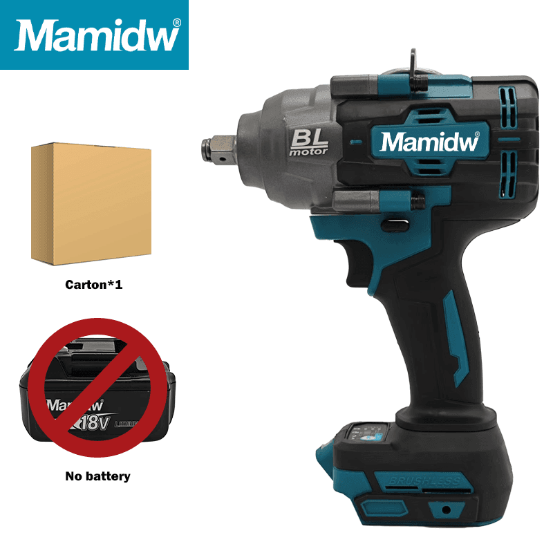 TEMU Mamidw 2100N.M. Brushless Elektrischer Schraubenschlüssel, Auto Reparatur Elektrisches Werkzeug, Elektrischer Schraubenschlüssel (Nur Werkzeug) Kompatibel mit Makita 18V Akku PIN