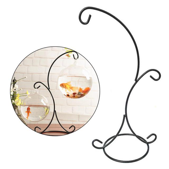 TEMU 1pc Metal Iron Candlestick Candle Holder Plant Glass Bottle Stand