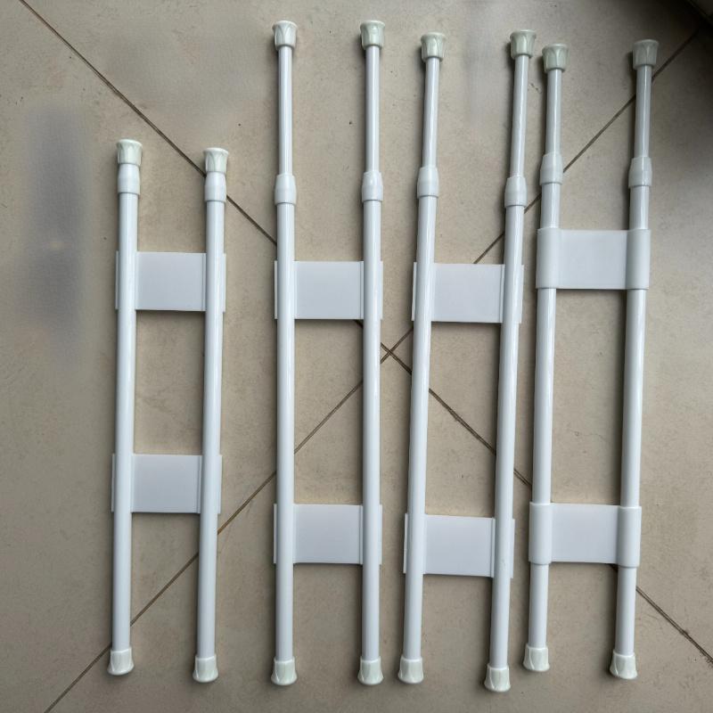 TEMU 4pcs Adjustable Rv Refrigerator Bars - Heavy-duty Metal/plastic Supports For , Kitchen & Cupboard | Non-slip Grip, Space-saving & Installation