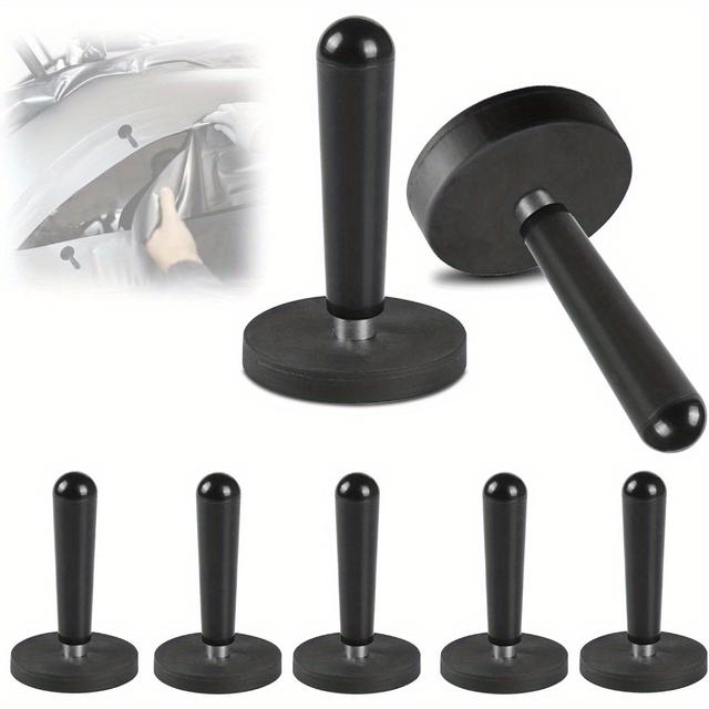 TEMU Pack de 8 aimants pour voiture : support magnétique, outil d'application de film adhésif, enveloppe auto, film noir DIY