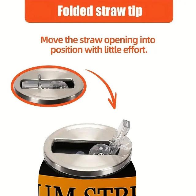 TEMU 1pc 17oz Strength Pepper Spray Tumbler, Stainless Steel Water Cup - Double Wall Vacuum Insulated, Reusable Multipurpose Cups Lid For , Camping, And Office Use