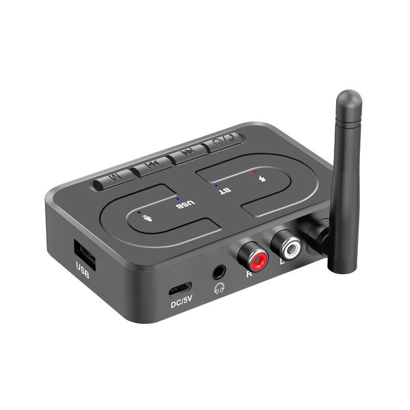TEMU New 6.0 Bluetooth Receiver Usb Player Digital To Converter 3.5mm Audio Adapter Aux