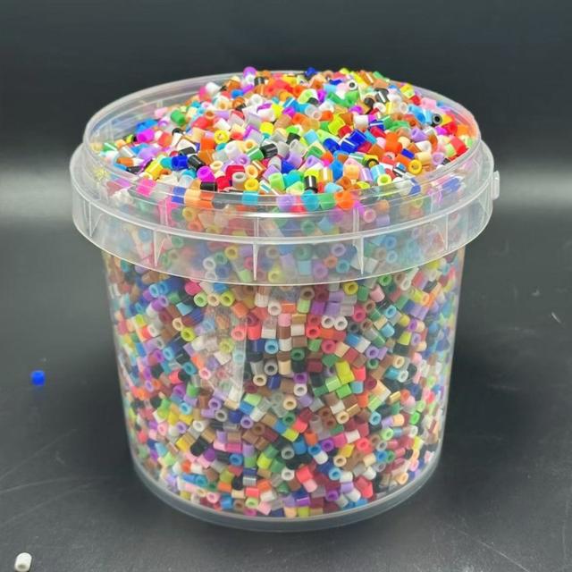 TEMU 7000pcs 24-color 5mm Beads Set With Accessories - Diy Puzzle & Craft Bead Board, Plastic, Ideal For And Home Decor, Craft Supplies|colorful Bead Set|plastic Bead Board, Bead Craft Supplies