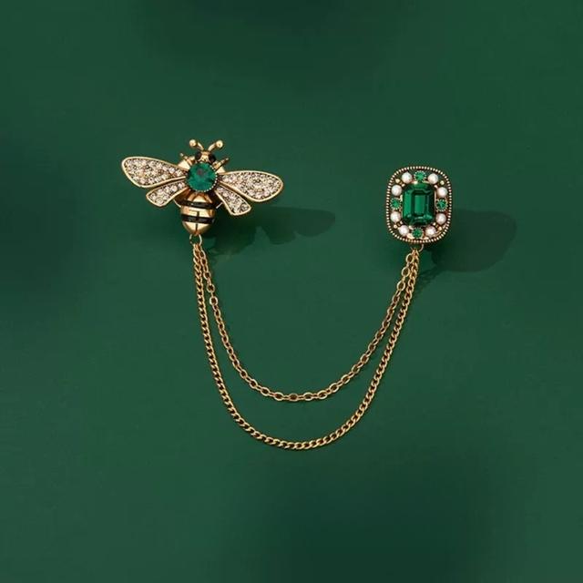 TEMU Luxusní třpytivá spona do svetru s včelou | Módní design, vhodná na svatby i každodenní nošení, ideální dárek pro přátele a rodinu