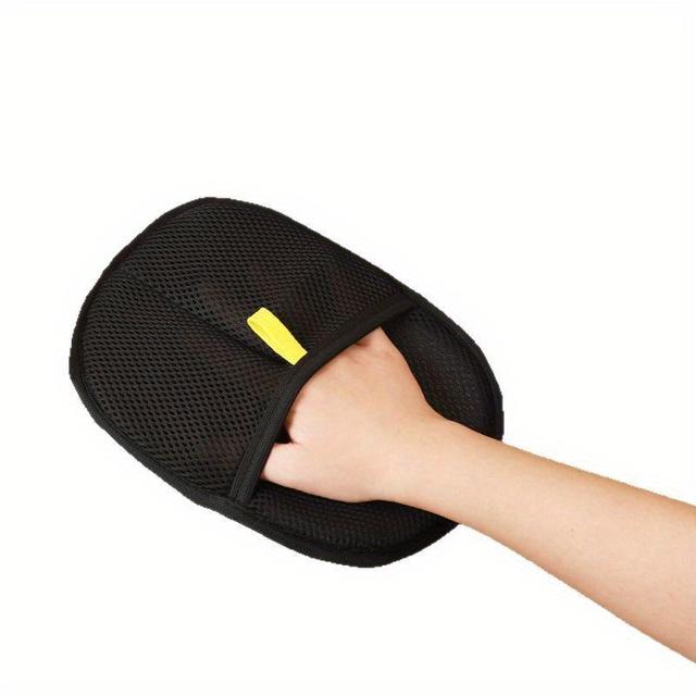 TEMU 1pc Black Polypropylene Gloves, Hair And Dust Removal Gloves, Multi-functional, Suitable For Pet-keeping Families, Remove Fur And Dander