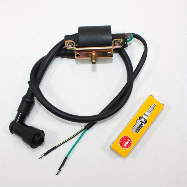 TEMU Ignition Coil + Ngk Spark Plug For 110cc 125cc Pit Dirt Bike Atv Buggy