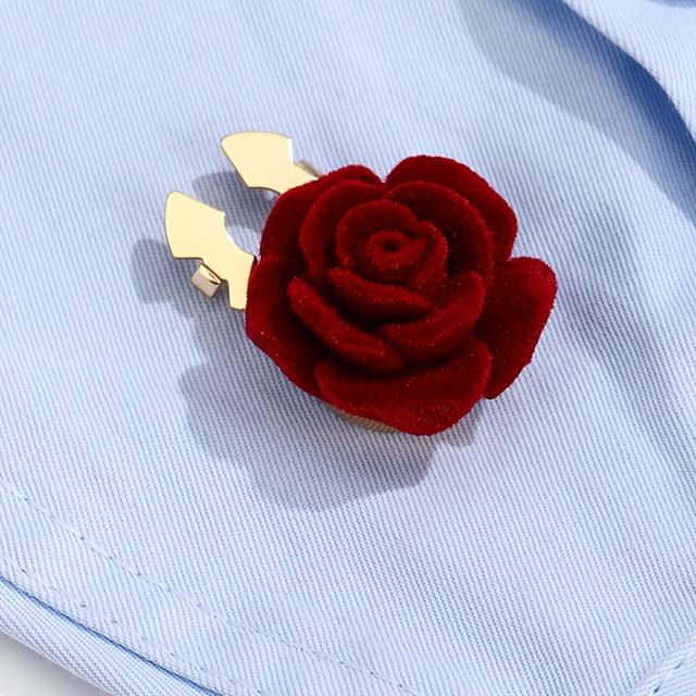 TEMU Brisas de Aveludada 2026 para Mulheres - Broche de Flor Flocada Elegante, Joias de Estilo Vintage para Camisas e Blazers, Presente Ideal para dos Namorados, Melhores e Damas (Festival da Deusa)