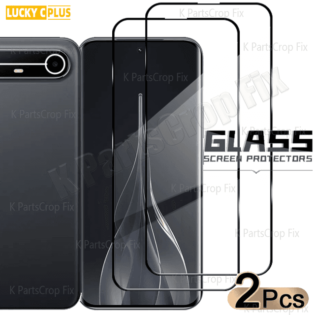 TEMU قطعتان من حماية الشاشة الزجاجية المقواة عالية الوضوح مصممة خصيصًا لهاتف Tecno Pova Slim. تتميز بسطح لامع مع كاملة، وطبقة مقاومة للكسر، وزجاج متين
