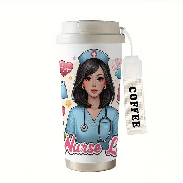 TEMU 1pc 1pcs Piece 1pc 1pcs Piece 1pc Stainless Steel -compatible Tumbler With Leakproof Lid - Heavy-duty Steel Cup Suitable For Hot/cold Drinks, Travel, Camping, Office & Outdoor Activities