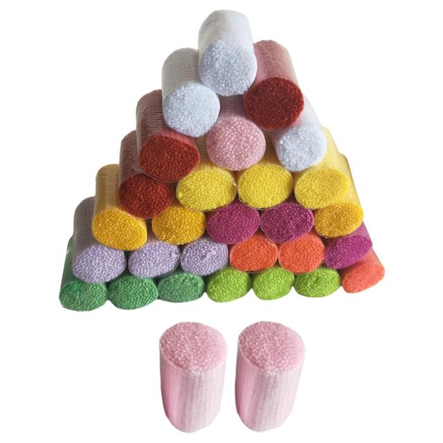 TEMU 30pcs Acrylic Hook Yarn For Diy Rug Making, Pre-cut Crochet Craft Supplies