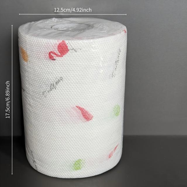 TEMU Efficient 400/800 Times Usable Lazy Cloth, Kitchen Paper, Dry And Wet Dual-use, Reusable, Kitchen, Outdoor, Portable (cartoon Random Style), Pearl Pattern, Jacquard Thickening,cleaning Supplies