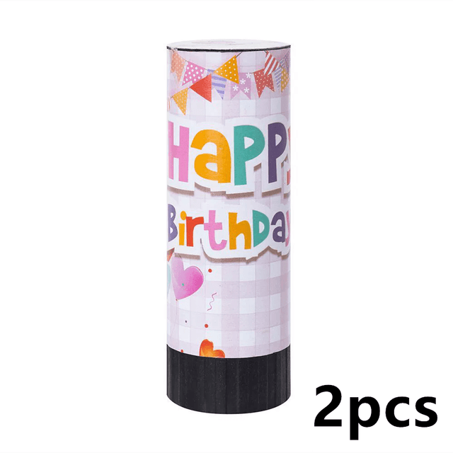 TEMU 2pcs, Mini Confetti For Birthday, Handheld Flower Spray Tubes For Birthday Parties